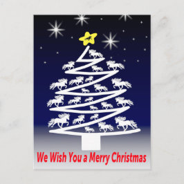 We Wish you a Merry Christmass Postkarte ポストカード