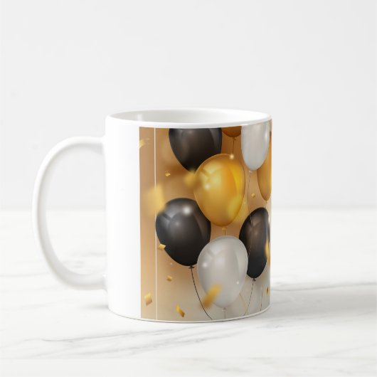 We Wish You a Very Happy Birthday コーヒーマグカップ (左)