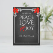 We wish you peace love & joy 招待状 (スタンド正面)