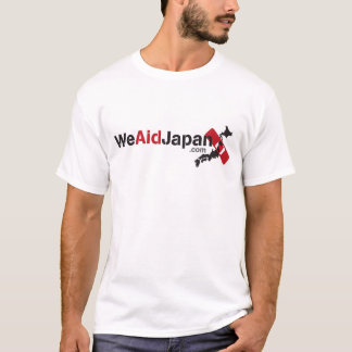 WeAidJapan 1sideの私たちで日本を助けるシャツ1の面 Tシャツ