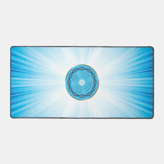 Wealth and happiness manifestation art for デスクマット