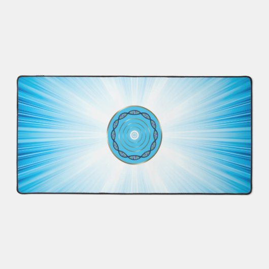 Wealth and happiness manifestation art for デスクマット (正面)