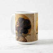 Wealth and Luxury Mindset Inspirational Print コーヒーマグカップ (正面左)