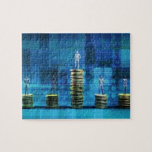 Wealth Management ServicesとFinancial Solutions ジグソーパズル (横)