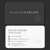 Wealth Manager Black Professional 名刺