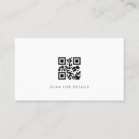 Wealth Manager Modern Professional QR Code 名刺 (裏面)