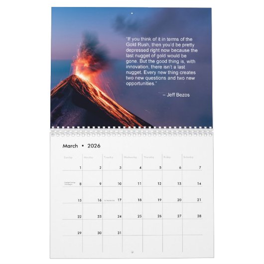 Wealth Mindset カレンダー (3月 2026)