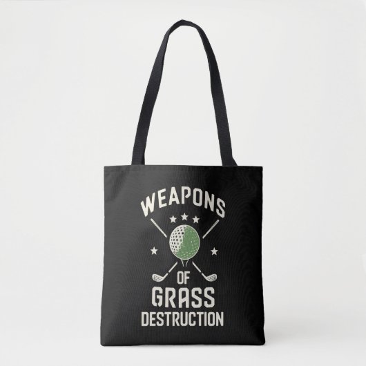 Weapons of Grass Destruction Golf Clubs Sarcastic トートバッグ (正面)