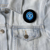 Wear Blue Autism Awareness Puzzle Lion Be Kind Men 缶バッジ (インサイチュ)
