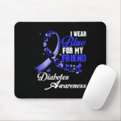 Wear Blue For My Friend T1d Diabetes Awareness Blu マウスパッド (マウス)