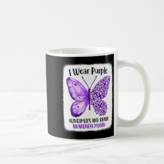 Wear purple alzheimer's and brain awareness month コーヒーマグカップ