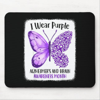 Wear purple alzheimer's and brain awareness month マウスパッド
