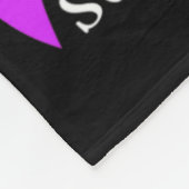 Wear Teal Purple In Memory Of My Husnd Suicide Awa フリースブランケット (角)