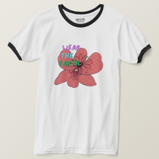 wear the earth-shirt tシャツ (デザイン正面)