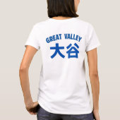 Wear the meaning of kanji.(大谷OHTANI)漢字の意味 Tシャツ (裏面)