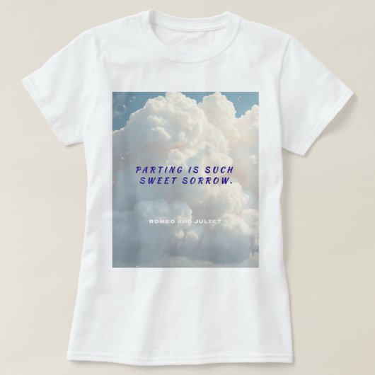 Wear the Wit of Shakespeare – Cloud Illustration Tシャツ (デザイン正面)