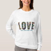 Wear Your Love Long Sleeve Cotton TEE  Tシャツ (正面)