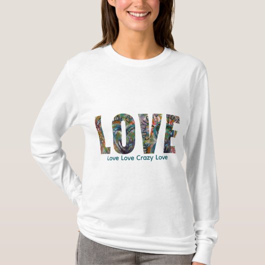 Wear Your Love Long Sleeve Cotton TEE  Tシャツ (正面)