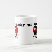 WeAre家族 – ゲイ家族2人の男性と猫 コーヒーマグカップ (中央)