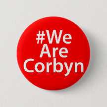 #WeAreCorbynの労働のジェレミーCorbynのバッジPinボタン