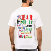 WearFlagsのロゴのTシャツ Tシャツ (裏面)