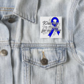 Wearing a Blue Awareness Ribbon for My Hero 缶バッジ (インサイチュ)