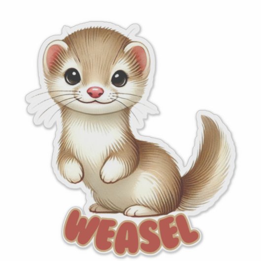 WEASEL -子供部屋 シール (正面)