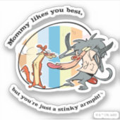 Weasel & Baboon「ママは好き最高のだ」 シール (正面)