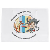 Weasel & Baboon「ママは好き最高のだ」 ラージペーパーバッグ (裏面)