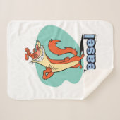 Weasel Proud Character Graphic シェルパブランケット (正面(横))