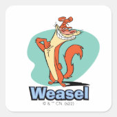 Weasel Proud Character Graphic スクエアシール (正面)