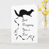 Weasel Scatおもしろいノート空白のカード、回線の削除 カード (黄色い花)