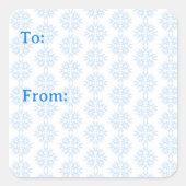 Weasel Snowflake Sticker スクエアシール (正面)