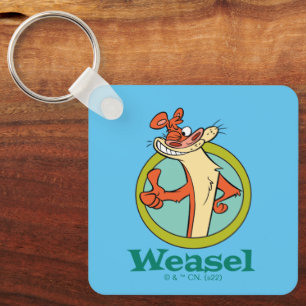 Weasel Thumbs Up Character Graphic キーホルダー