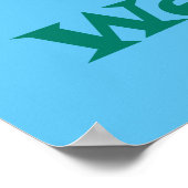 Weasel Thumbs Up Character Graphic ポスター (角)