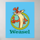 Weasel Thumbs Up Character Graphic ポスター (正面)