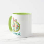 Weasel Thumbs Up Character Graphic マグカップ (正面左)