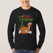 Weasel Xmas Decorations Santa Weasel Christmas Tシャツ (正面)