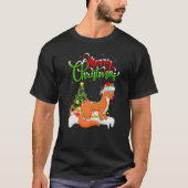 Weasel  Xmas Decorations Santa Weasel Christmas Tシャツ (正面)