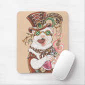Weaselhoffer Ferret Mousepad Design博士 マウスパッド (マウス)