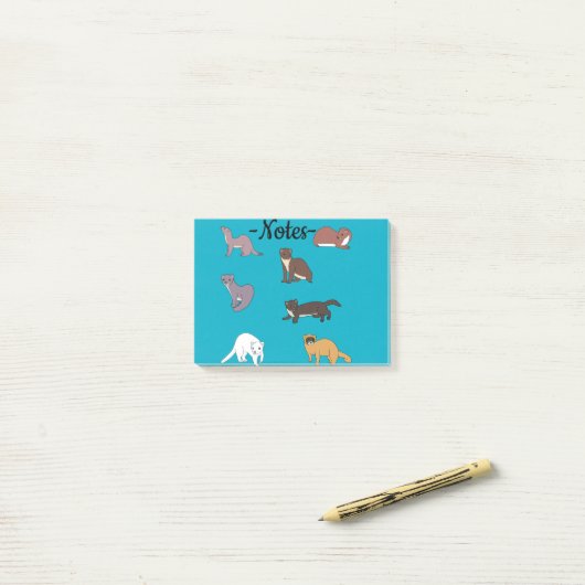 Weasels  ポストイット (デスク上)