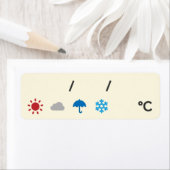 Weather and Date Labels 天気＆日付シール ラベル (インサイチュ)