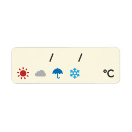 Weather and Date Labels 天気＆日付シール ラベル