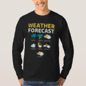 Weather Forecast For Today Report Weather Tシャツ (正面)