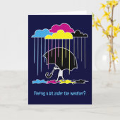 Weather Greetingカードの下 カード (黄色い花)