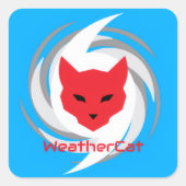 WeatherCatシール スクエアシール (正面)