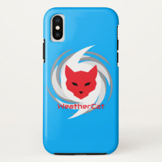 WeatherCatロゴ電話ケース iPhone X ケース