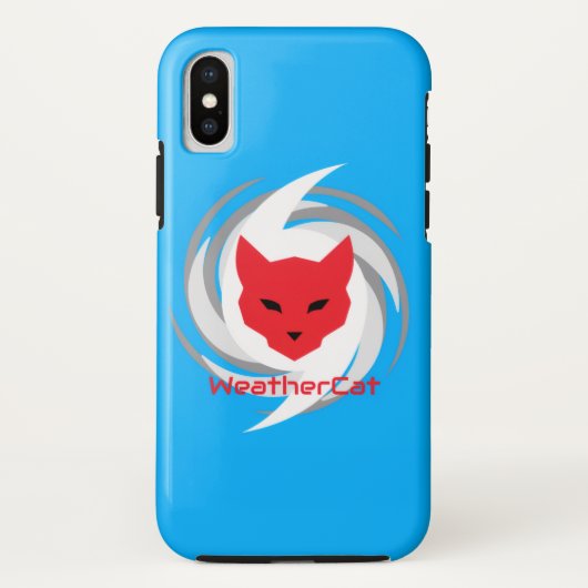 WeatherCatロゴ電話ケース Case-Mate iPhoneケース (裏面)