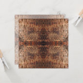 Weathered Aged Wood Photo Closeup Pattern Design カード (正面/裏面インサイチュ)