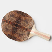 Weathered Aged Wood Photo Closeup Pattern Design 卓球ラケット (横)